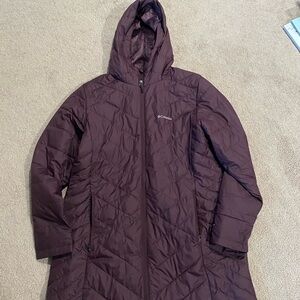 Columbia Women's Hooded Puffer Jacket - Dark Brown